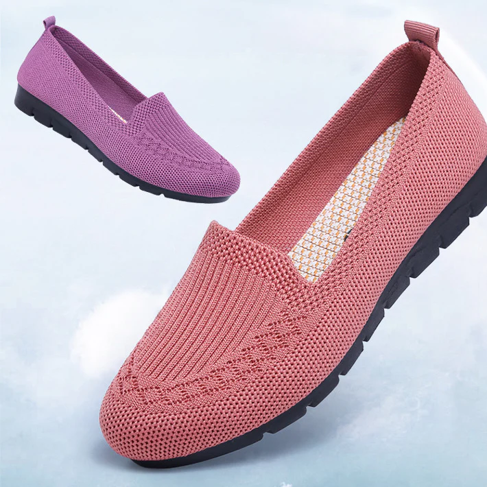Pohodlné a ventilované dámské slip-on na podzim s podporou klenby - Leona