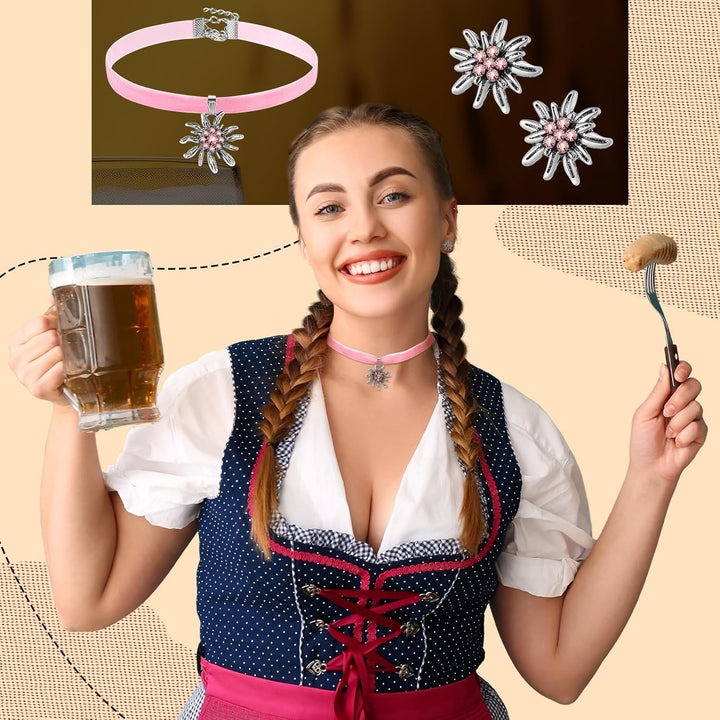 Šperková sada Edelweiß se sametovou stuhou – AlpenRosé Oktoberfest 2025