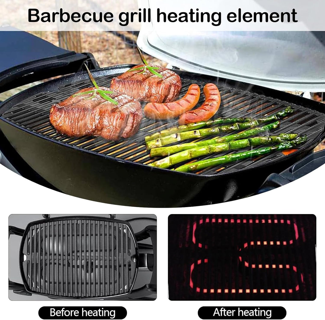 Vysoce výkonná grilovací topná spirála z nerezové oceli 2200 W pro venkovní elektrický gril (BBQ) – Zeythra