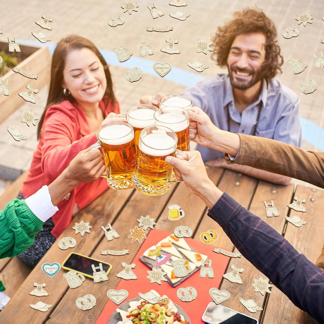 Dřevěné konfety v 100-balíčku – WiesnZauber Oktoberfest 2026