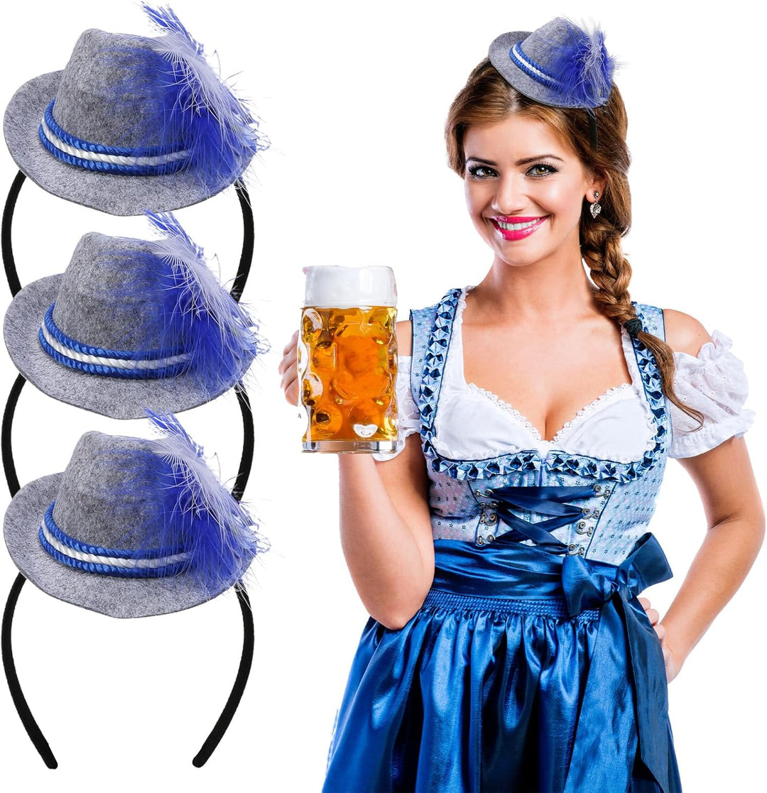 Mini-tradiční klobouky v balení po 3 – WiesnCharme Oktoberfest 2025