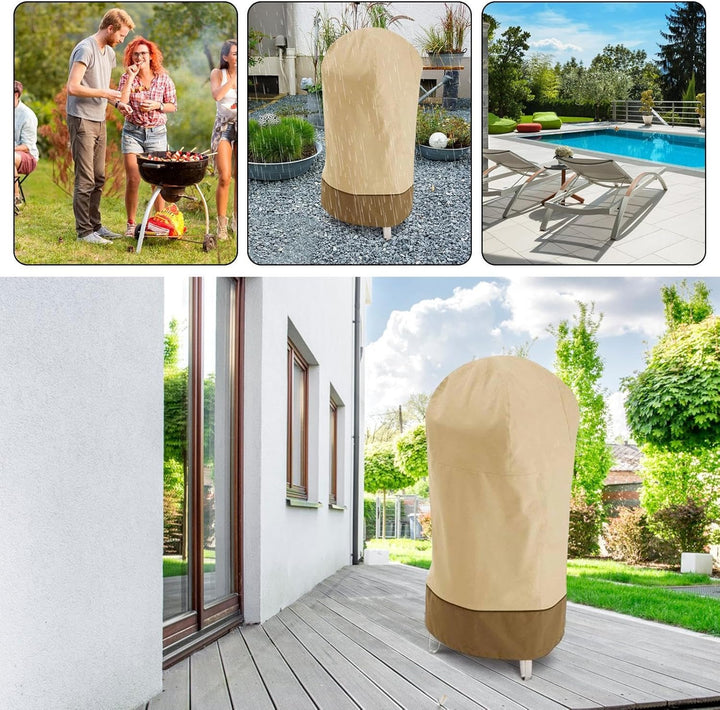 Voděodolný kryt na BBQ udírnu z oxfordové tkaniny s UV ochranou – Bravoro