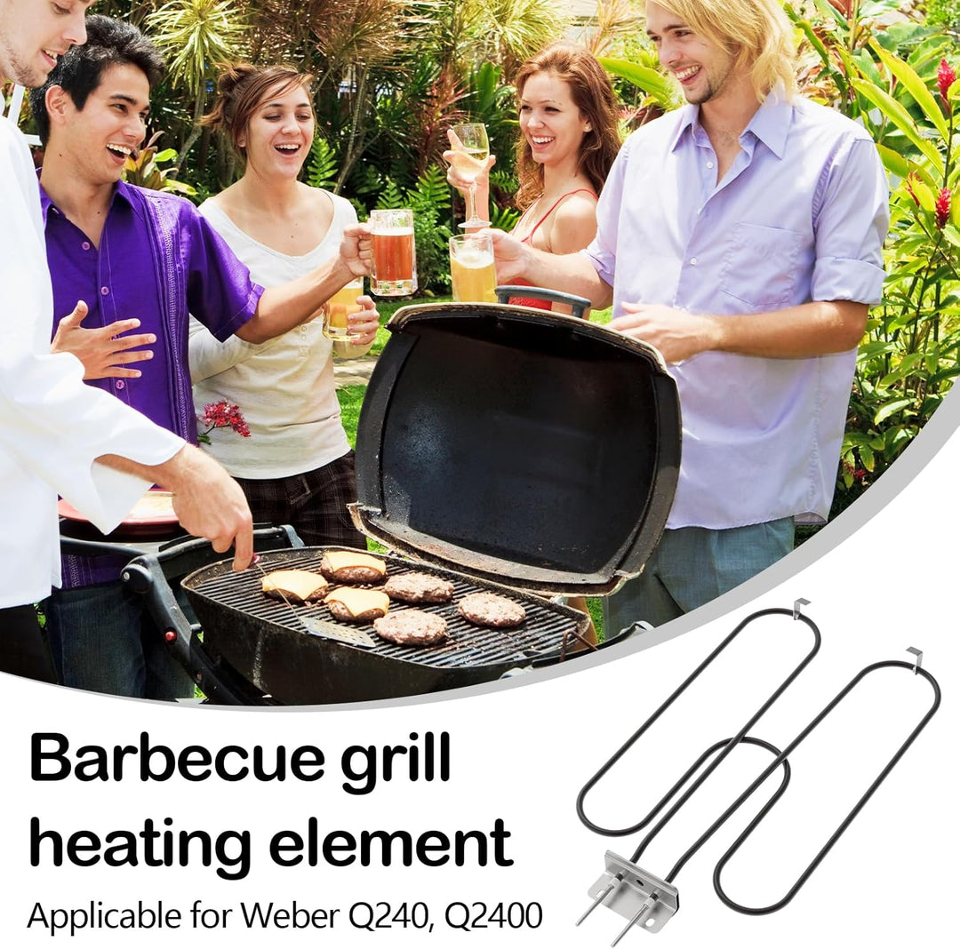 Vysoce výkonná grilovací topná spirála z nerezové oceli 2200 W pro venkovní elektrický gril (BBQ) – Zeythra