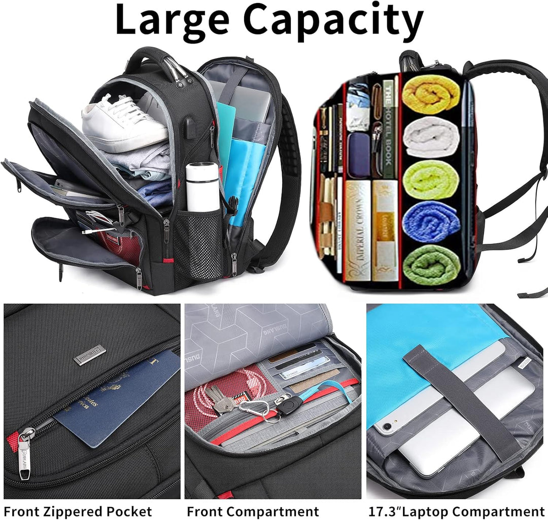 50L vodotěsný extra velký cestovní batoh na notebook s USB portem
