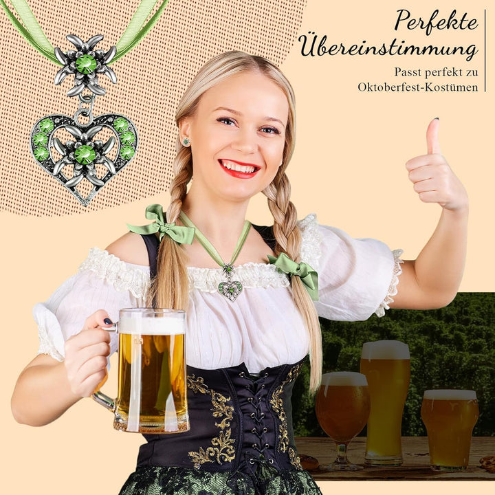 Sada šperků Edelweiß s přívěškem ve tvaru srdce – AlpenFrische Oktoberfest 2025