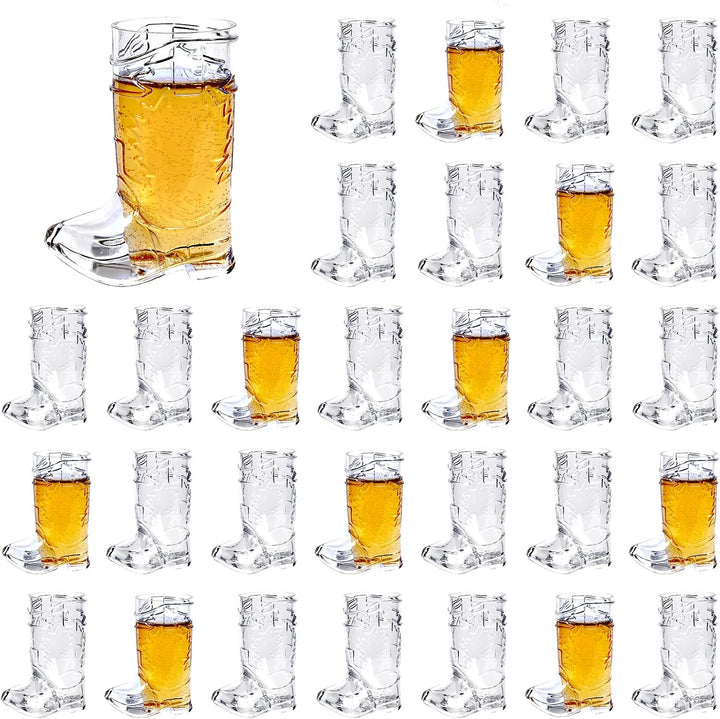 Panákové skleničky ve tvaru kovbojských bot (balení 30, 30 ml) – BootsProst Oktoberfest 2025
