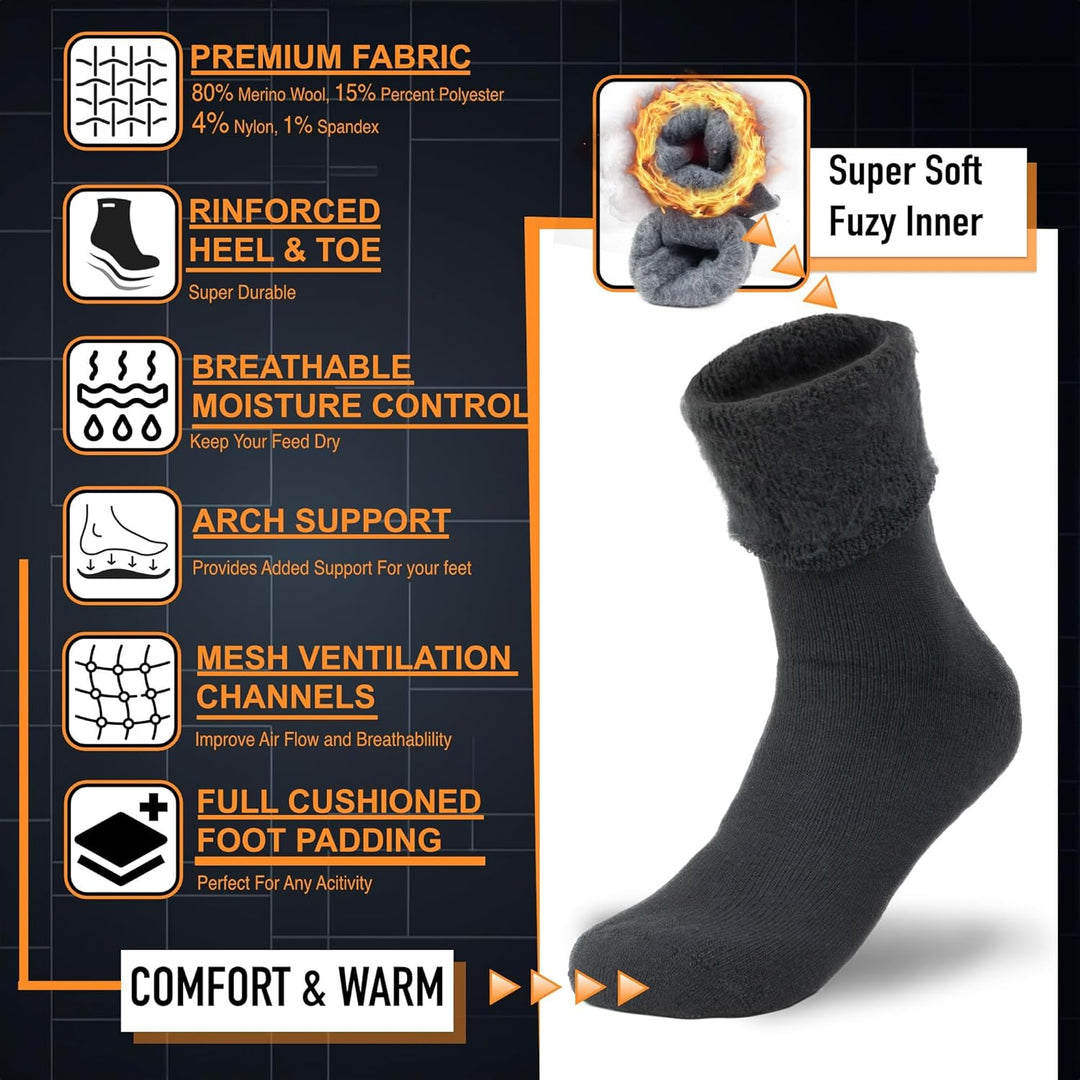 Superweiche, flauschige Socken, Premiumstoff, verstärkte Ferse, atmungsaktiv, gepolstert.
