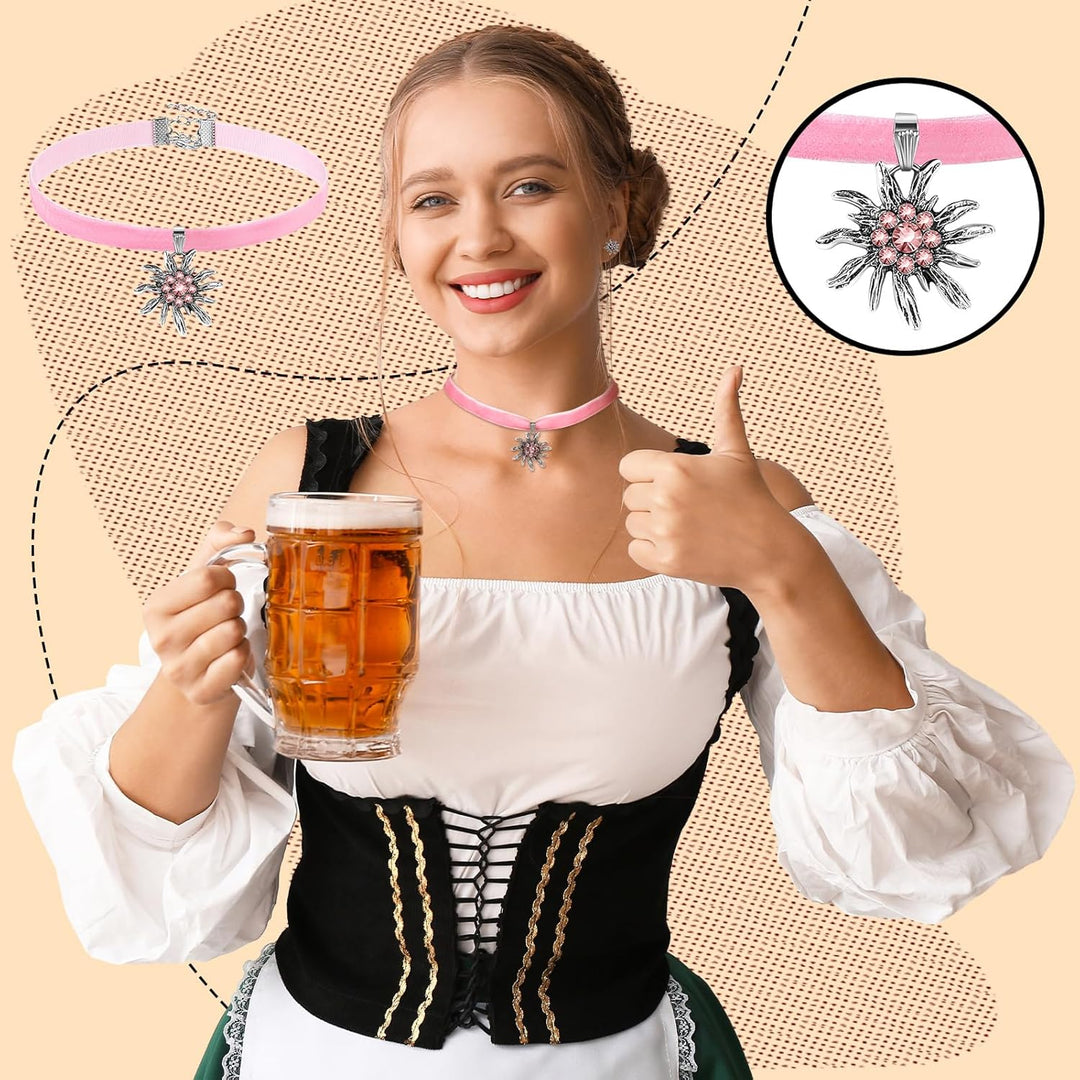 Šperková sada Edelweiß se sametovou stuhou – AlpenRosé Oktoberfest 2025