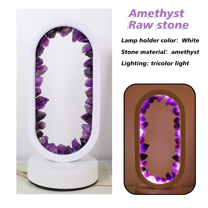 Ručně vyrobená ametystová lampa - Serenith