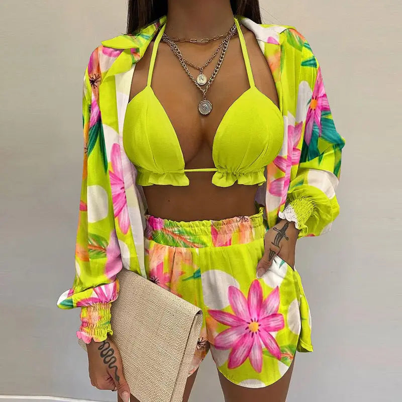 Stylový 3dílný letní outfit na pláž a k bazénu - TropenGlow