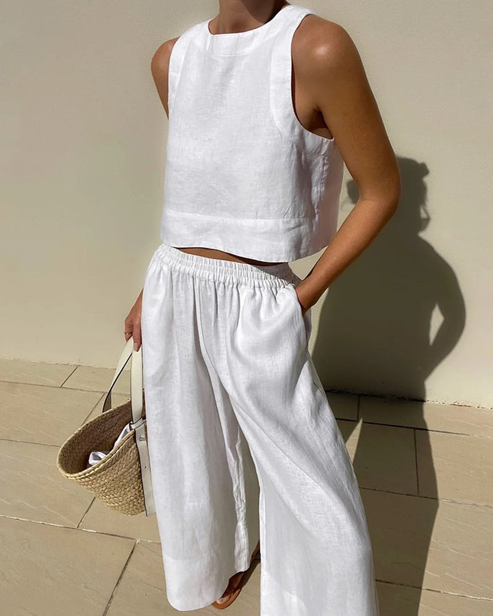 Dvoudílný dámský outfit se sukní a topem – Stylový a univerzální – Narela