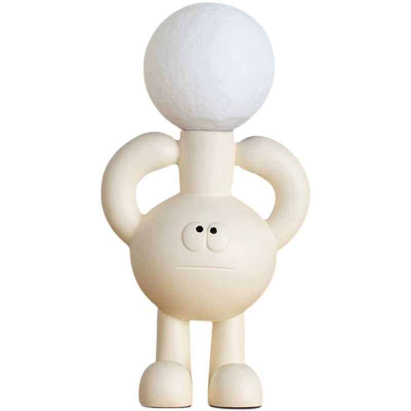 Hravá stolní lampa s skleněnou koulí - Glombra