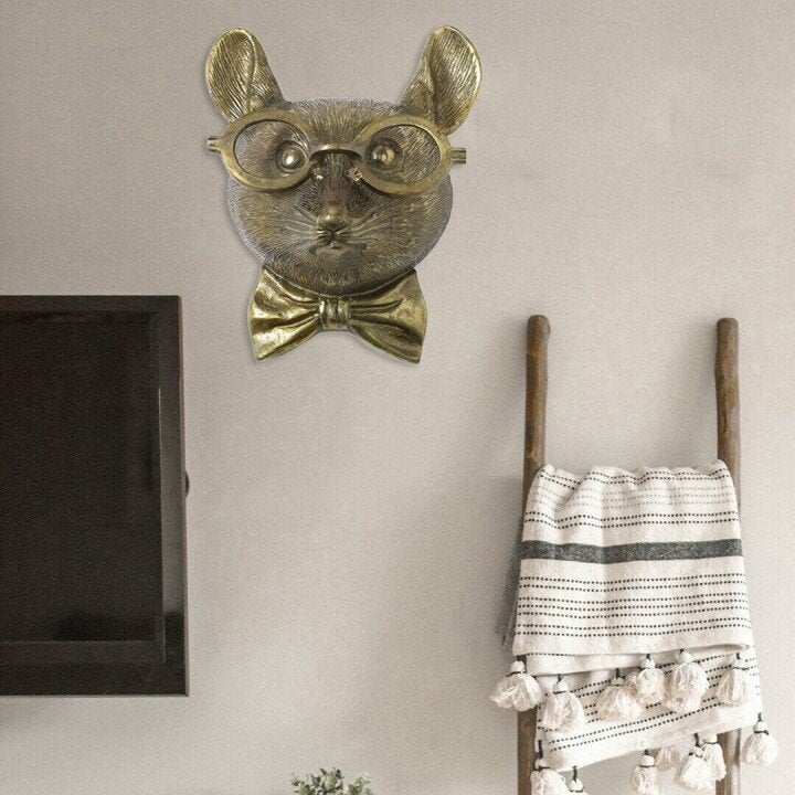 Hravá dekorace na zeď ve tvaru zvířecí hlavy - WallCritters