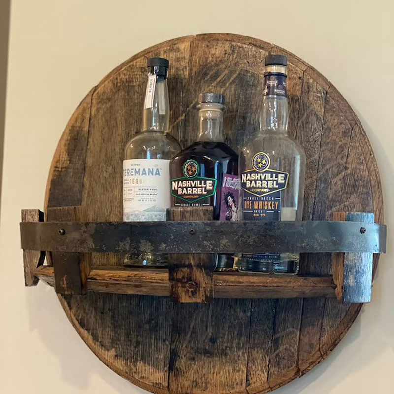 Regálový systém z dubového dřeva pro bourbonovou whiskey – Oakspire