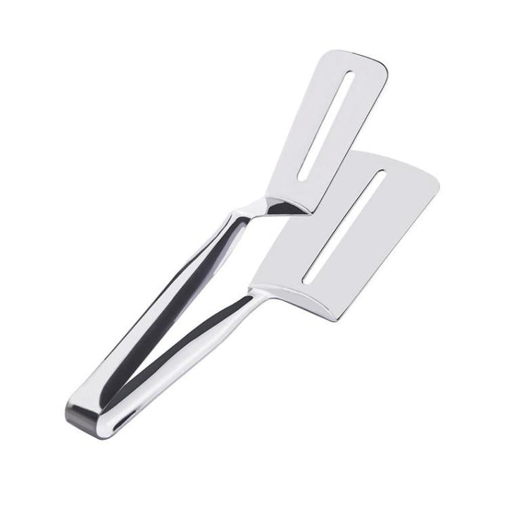 Edelstahl-Käseschneider mit Doppelklinge, silber, ideal für Käseplatten und Küchenzubehör.