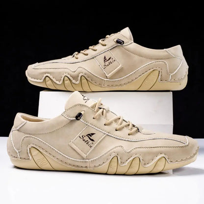 Stylové a pohodlné pánské kožené pantofle s profilovou podrážkou - Matteo