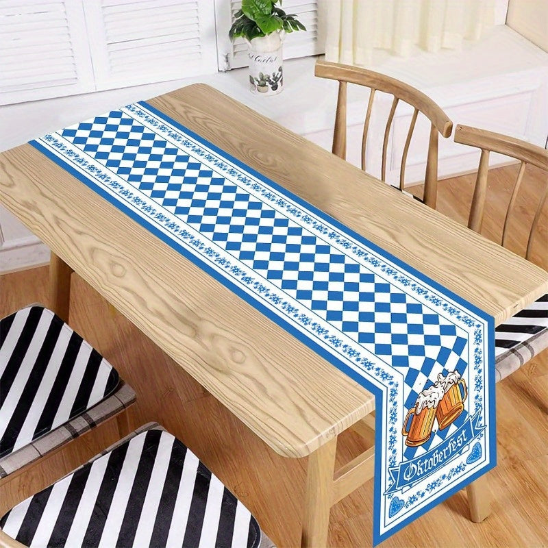1 ks běhoun na stůl s diamantovým vzorem – WiesnLäufer Oktoberfest 2025