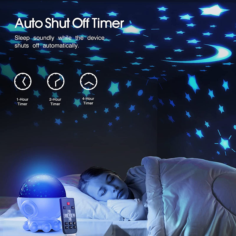 LED noční lampa s projekcí oceánu a hvězdné oblohy + hudební funkce - DreamAura