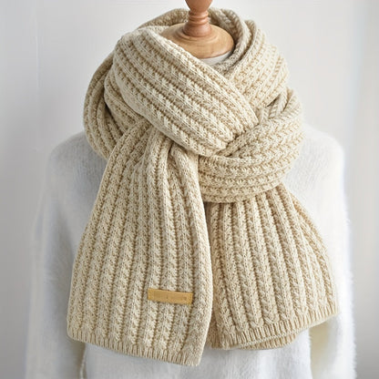 Unisex pletený šál s geometrickým vzorem – Matteo