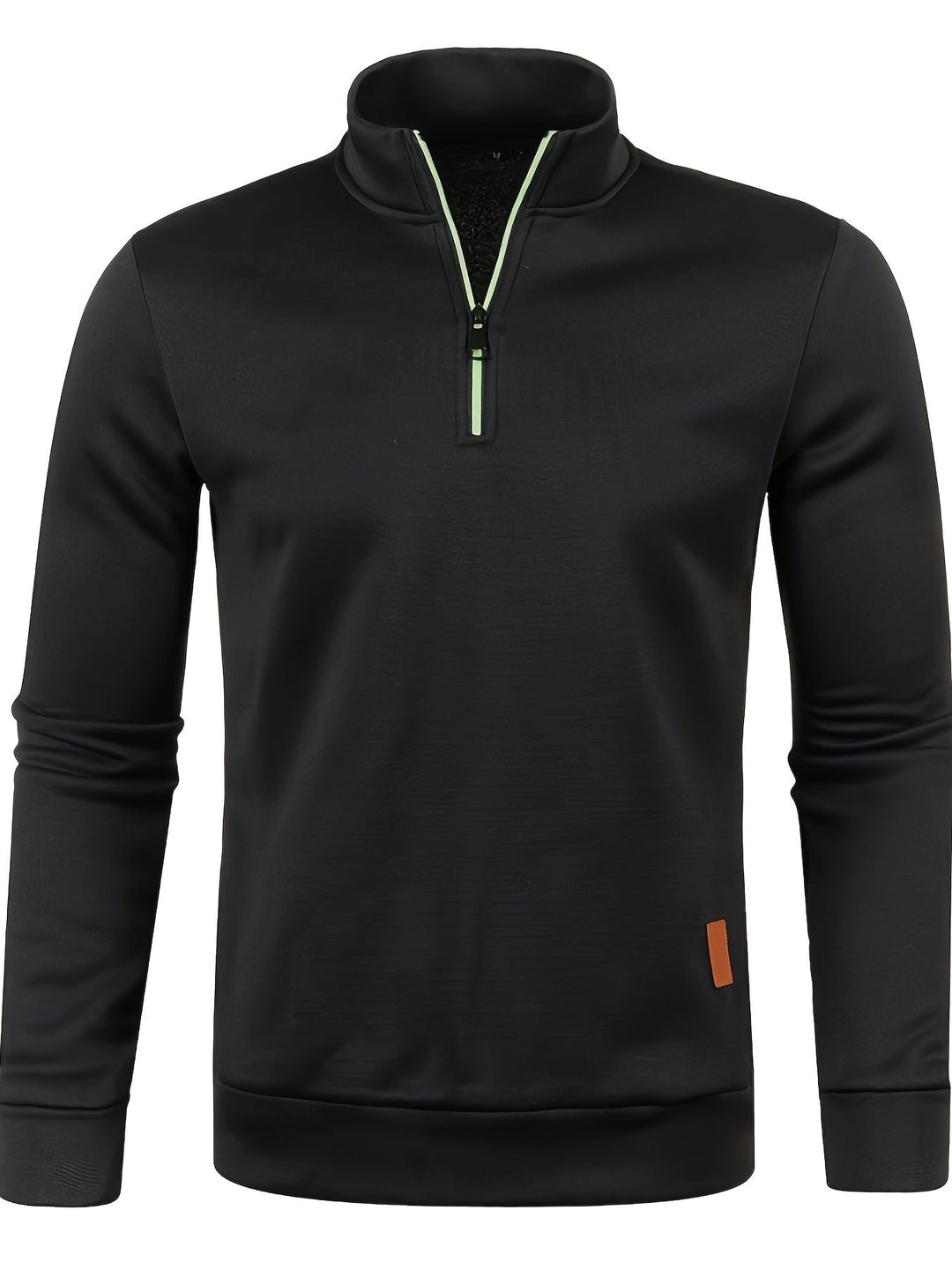 Pánský svetr s krčním zipem na podzim a zimu – Matteo
