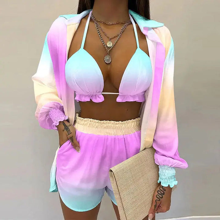 Stylový 3dílný letní outfit na pláž a k bazénu - TropenGlow
