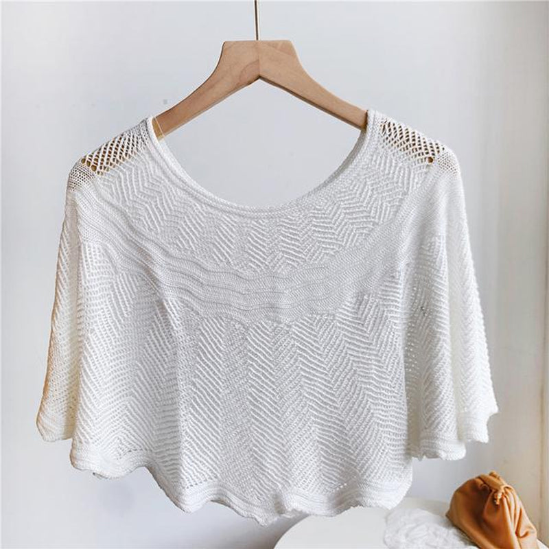 Dámský šál z hedvábí s úpletem a UV ochranou – Amira