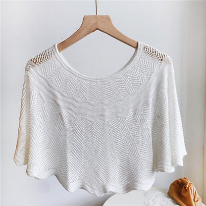 Dámský šál z hedvábí s úpletem a UV ochranou – Amira