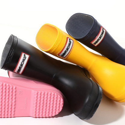 Dětské gumové holínky jednobarevné a voděodolné – Noah