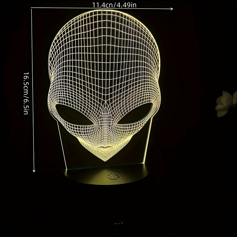3D mimozemská LED stolní lampa se 7 barvami - Lunaris