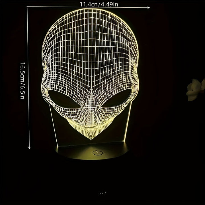 3D mimozemská LED stolní lampa se 7 barvami - Lunaris