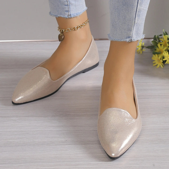 Elegant podzimní baleríny s elastickým vrškem - Vivienne
