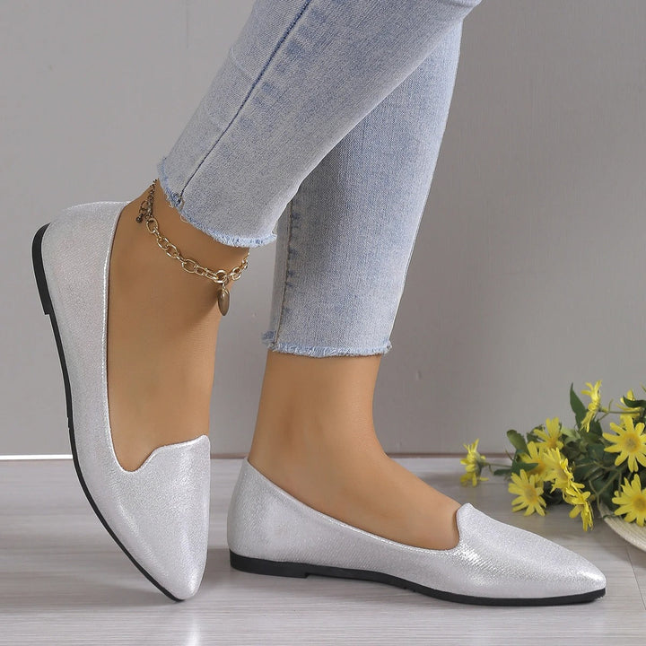 Elegant podzimní baleríny s elastickým vrškem - Vivienne