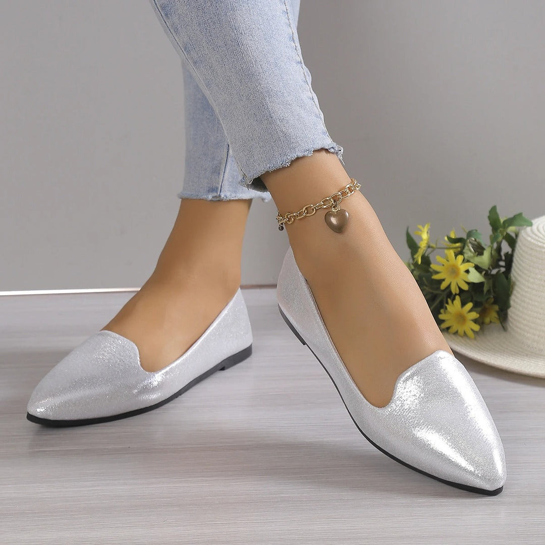 Elegant podzimní baleríny s elastickým vrškem - Vivienne
