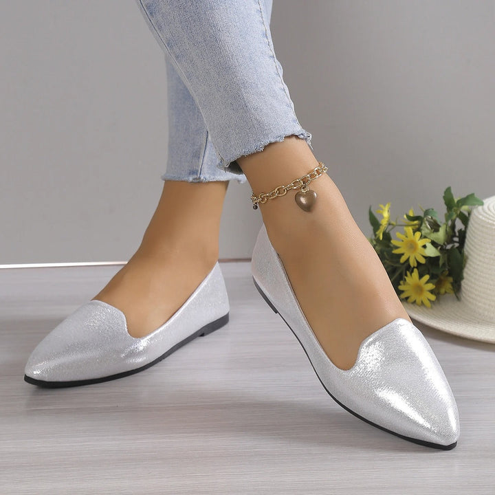 Elegant podzimní baleríny s elastickým vrškem - Vivienne