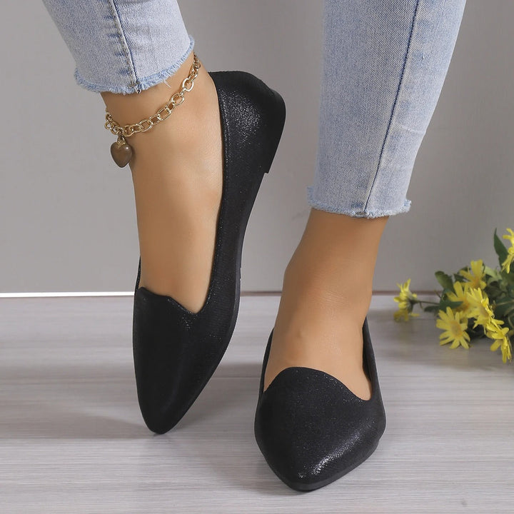 Elegant podzimní baleríny s elastickým vrškem - Vivienne