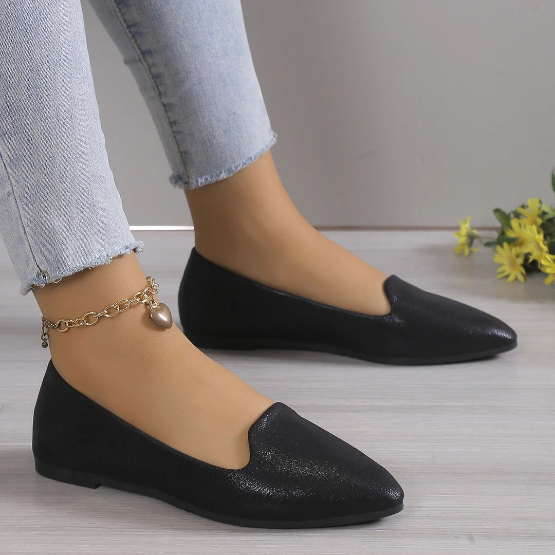 Elegant podzimní baleríny s elastickým vrškem - Vivienne