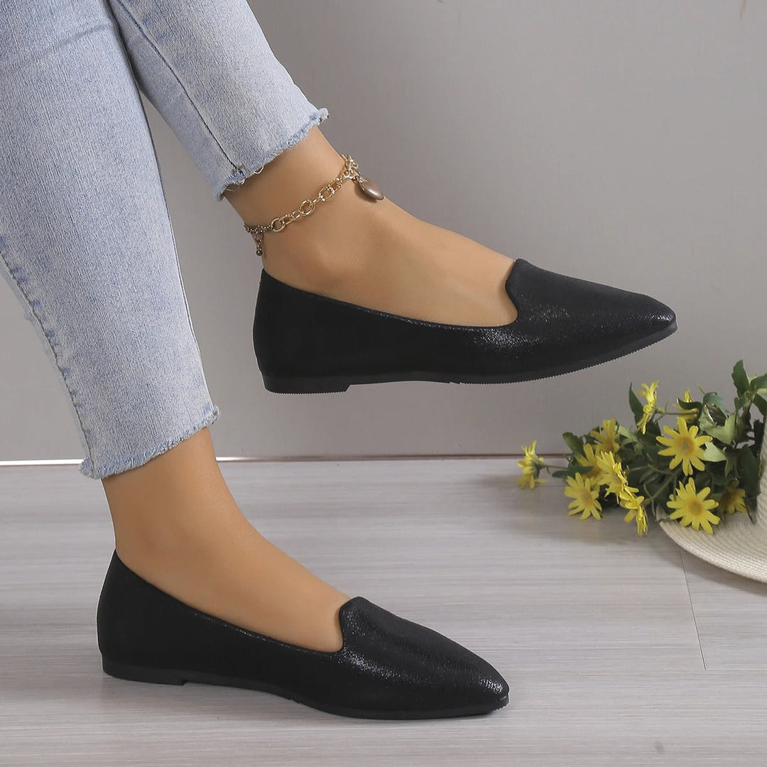 Elegant podzimní baleríny s elastickým vrškem - Vivienne