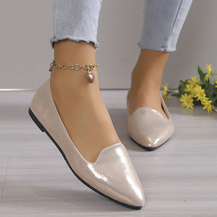 Elegant podzimní baleríny s elastickým vrškem - Vivienne