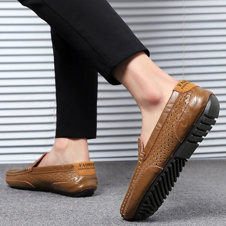 Pánské kožené loafers – Damiano