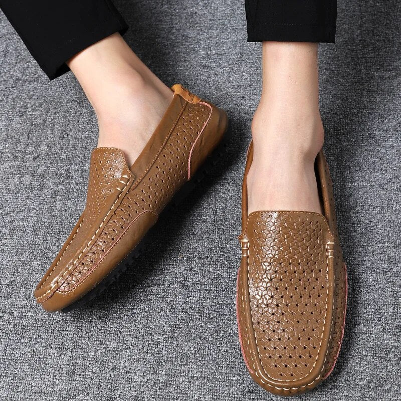 Pánské kožené loafers – Damiano