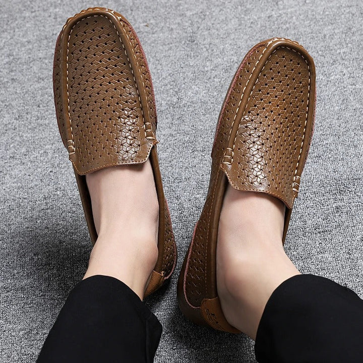 Pánské kožené loafers – Damiano