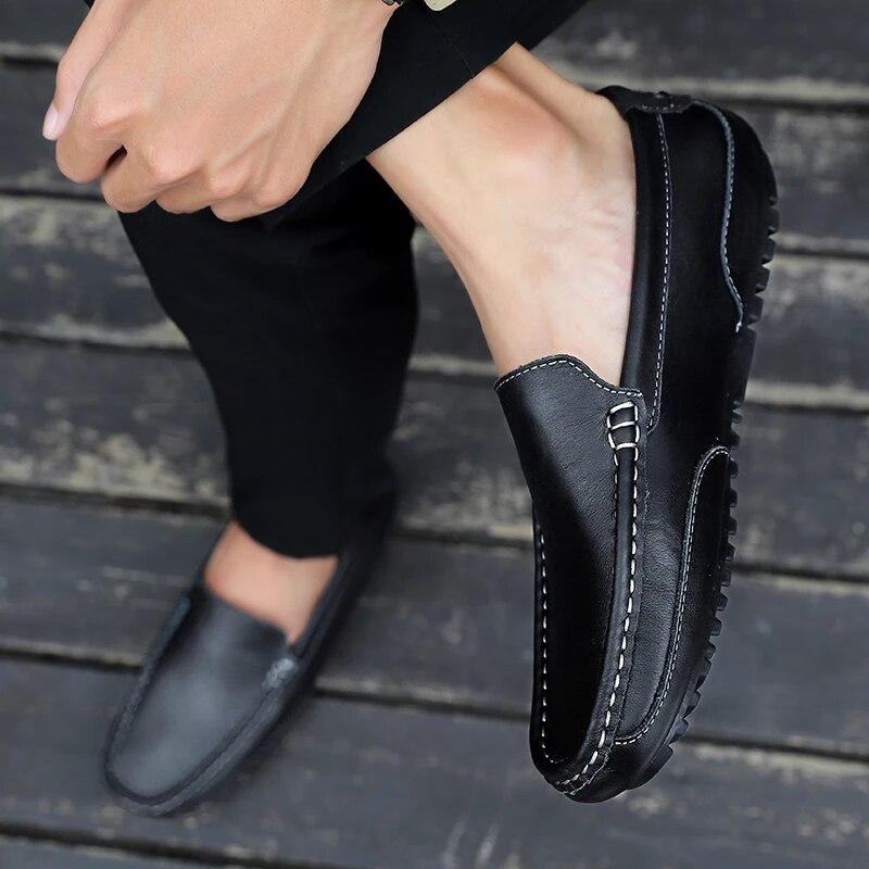 Pánské kožené loafers – Damiano