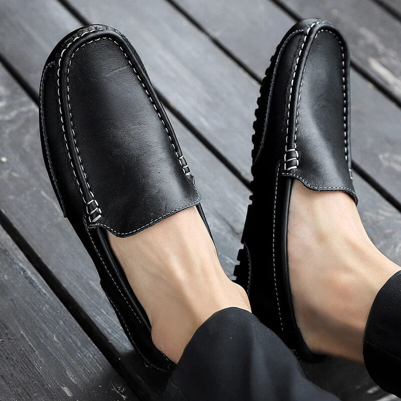 Pánské kožené loafers – Damiano