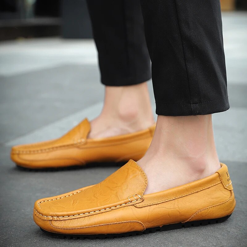 Pánské kožené loafers – Damiano