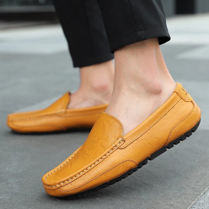 Pánské kožené loafers – Damiano