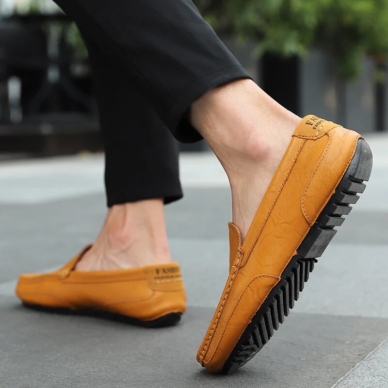 Pánské kožené loafers – Damiano