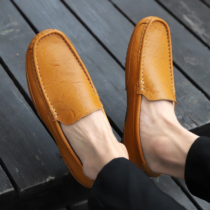 Pánské kožené loafers – Damiano