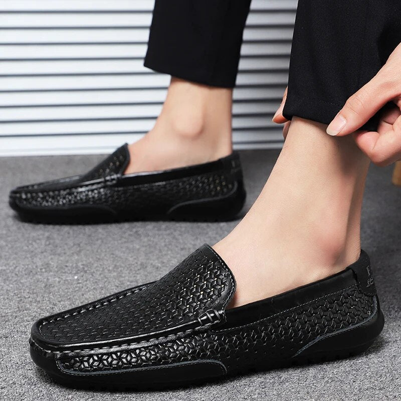 Pánské kožené loafers – Damiano