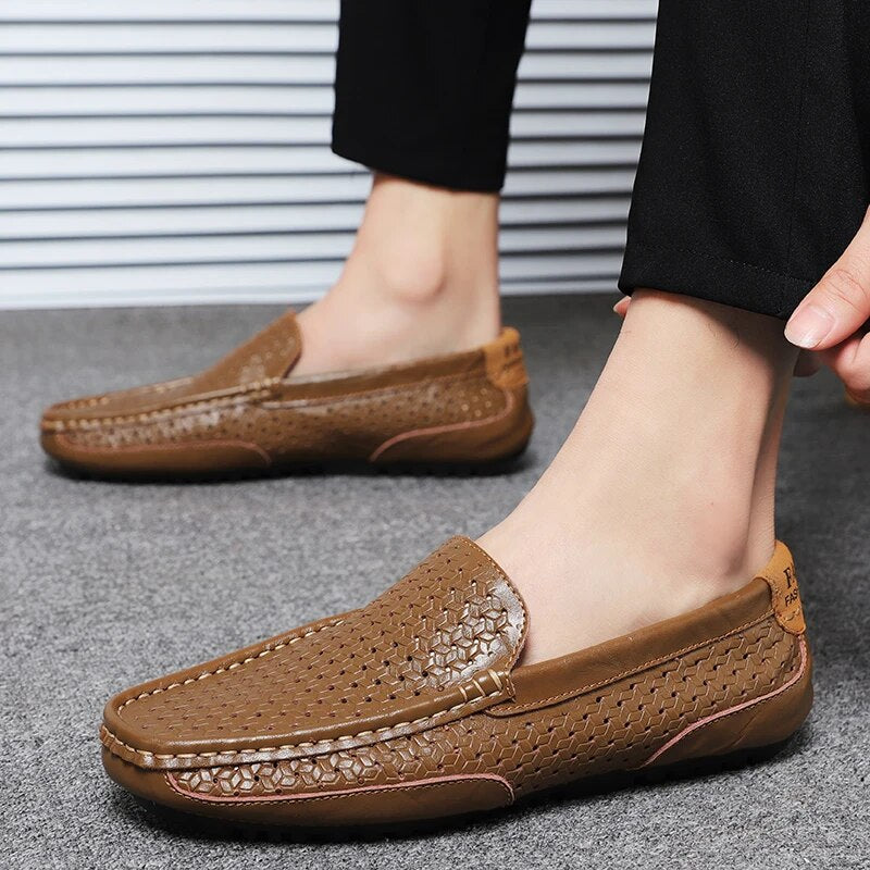 Pánské kožené loafers – Damiano