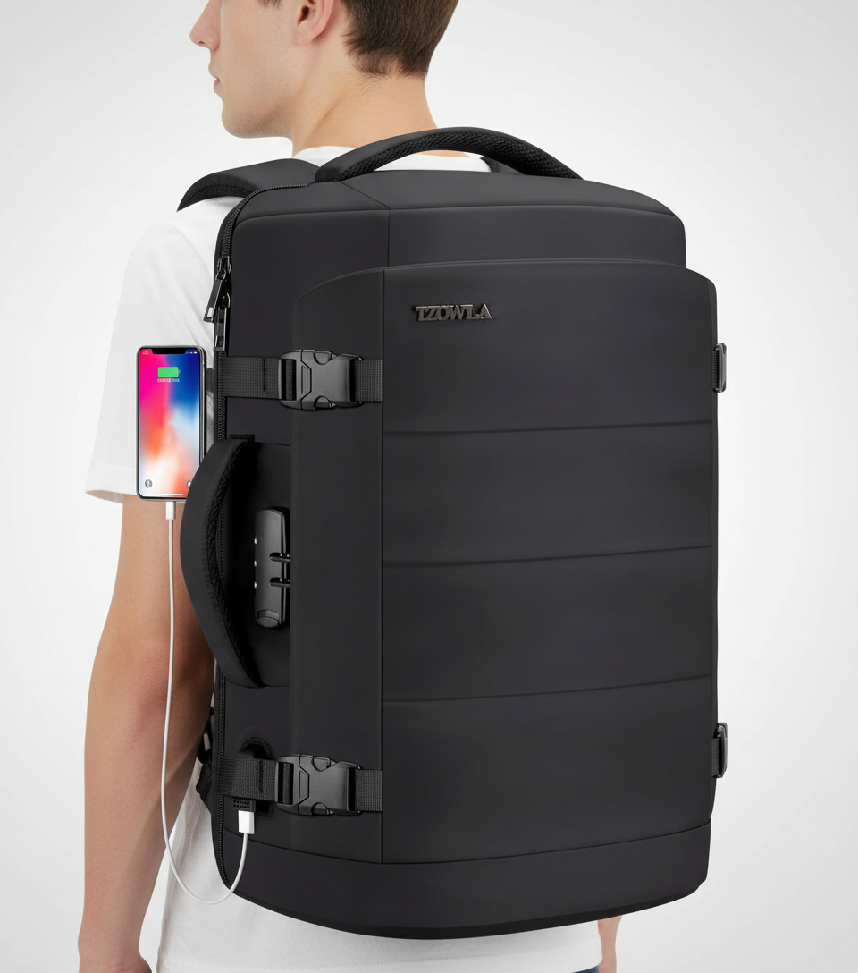 Antykradzieżowy Plecak Z USB - TravPack 